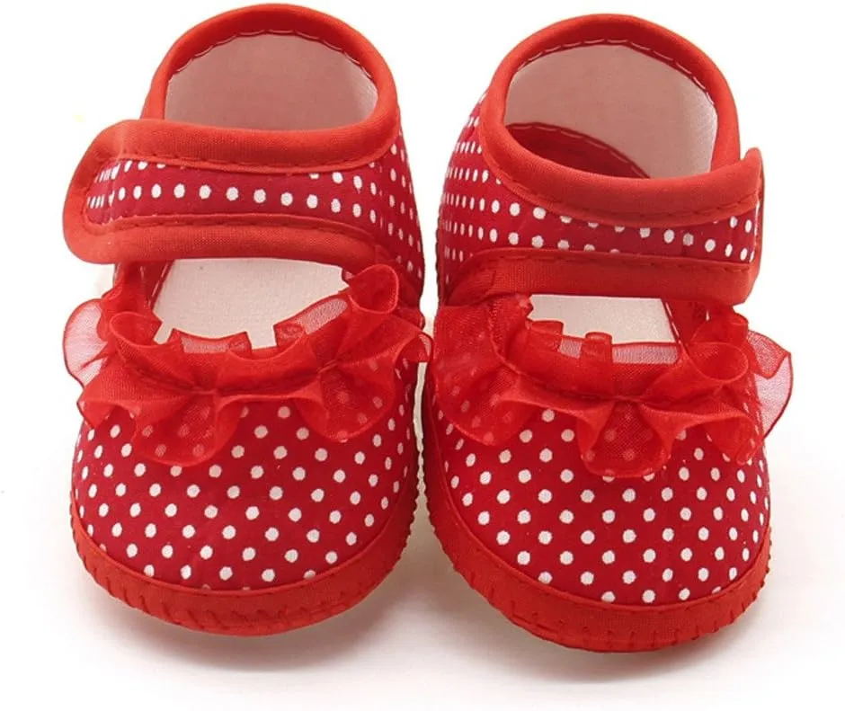 Baby Shoes for Boys Girls Sneakers Causal Anti-Slip Sole Walking Shoes Summer Princess Shoes Trainers (Red, 12)