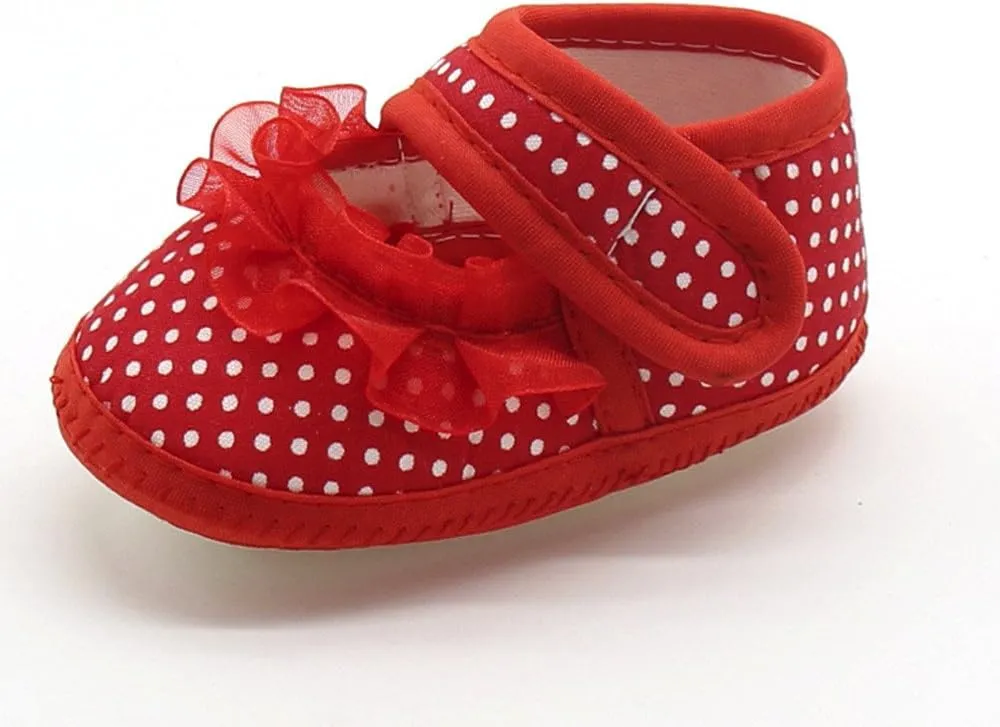 Baby Shoes for Boys Girls Sneakers Causal Anti-Slip Sole Walking Shoes Summer Princess Shoes Trainers (Red, 12)