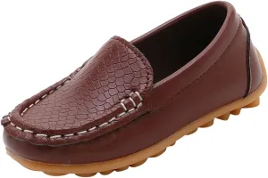 Boys Girls Loafers Soft Slip On Oxford Dress Flats Kids Toddler Casual Boat Shoes School Uniform Dress Shoes Girls