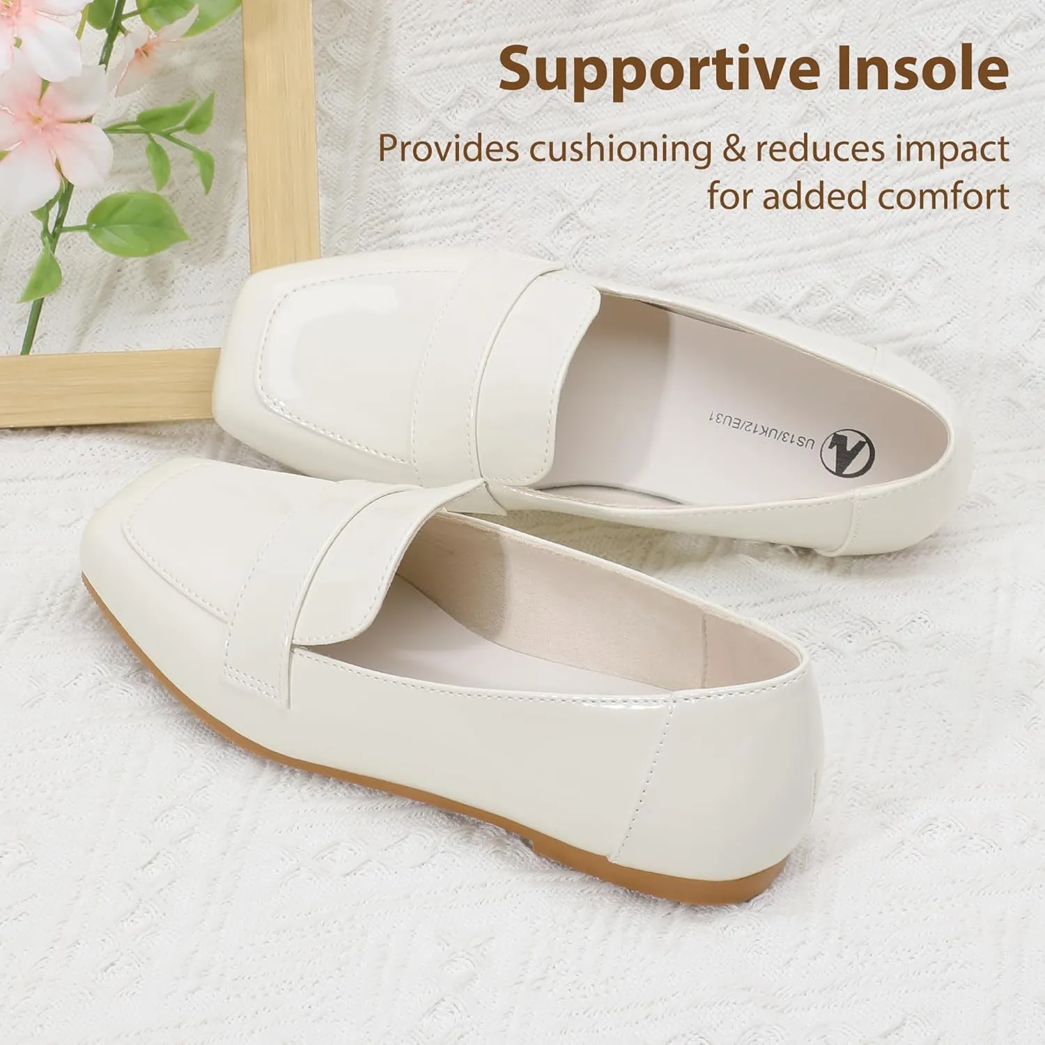 HOMEHOT Girls Flats Kids Loafers Dress Shoes Big Kids