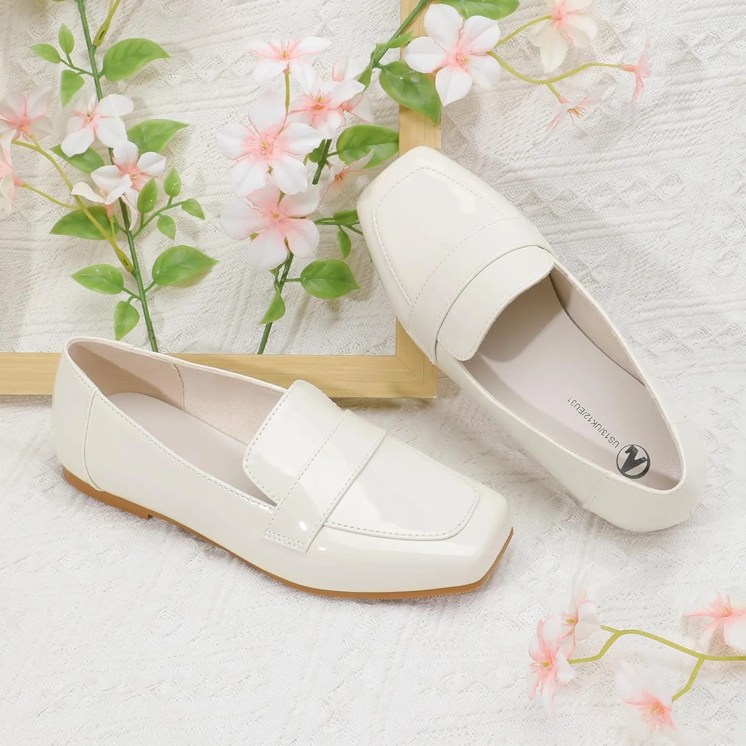 HOMEHOT Girls Flats Kids Loafers Dress Shoes Big Kids