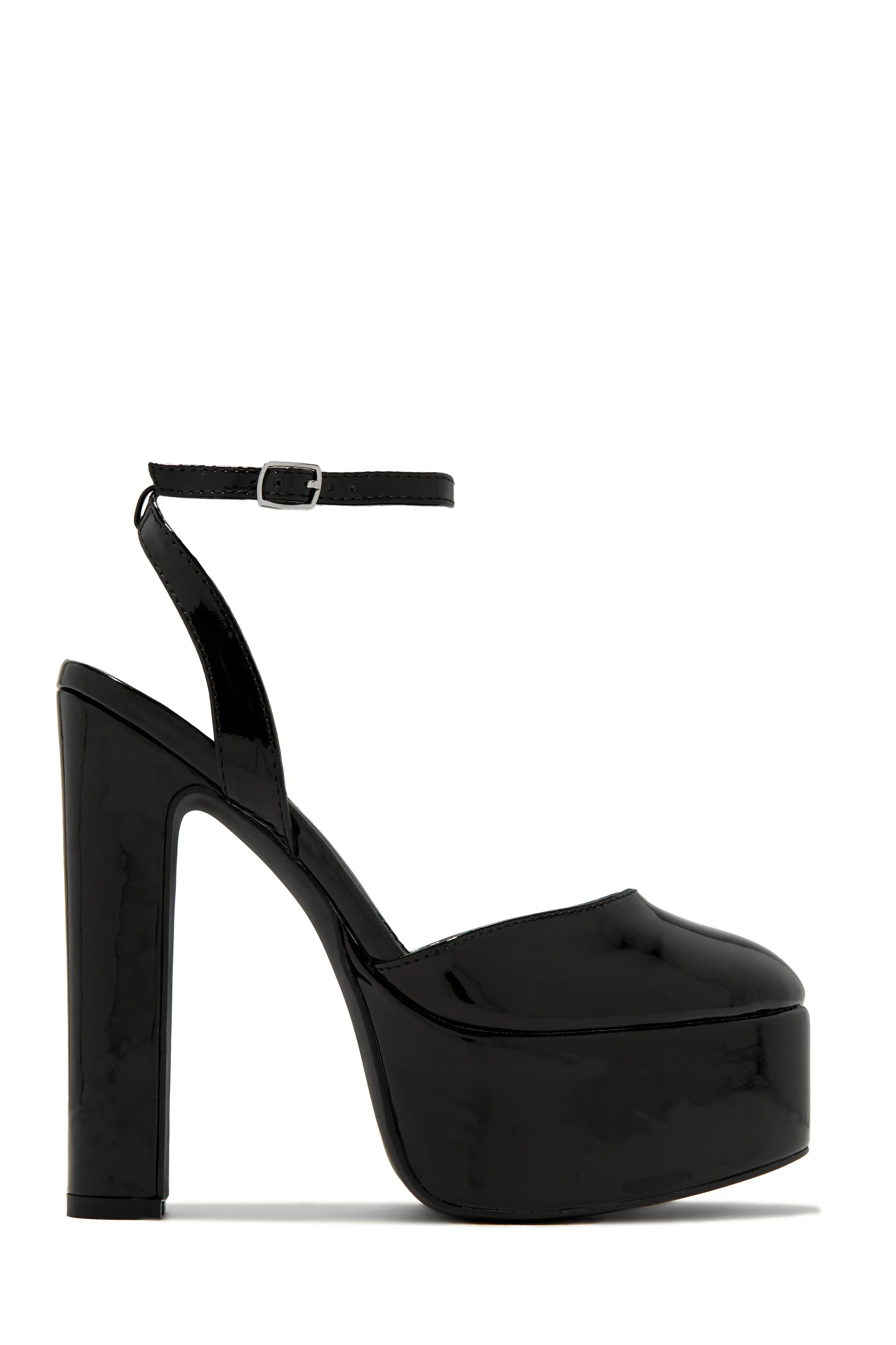 Jhene Block Platform High Heels - Nude