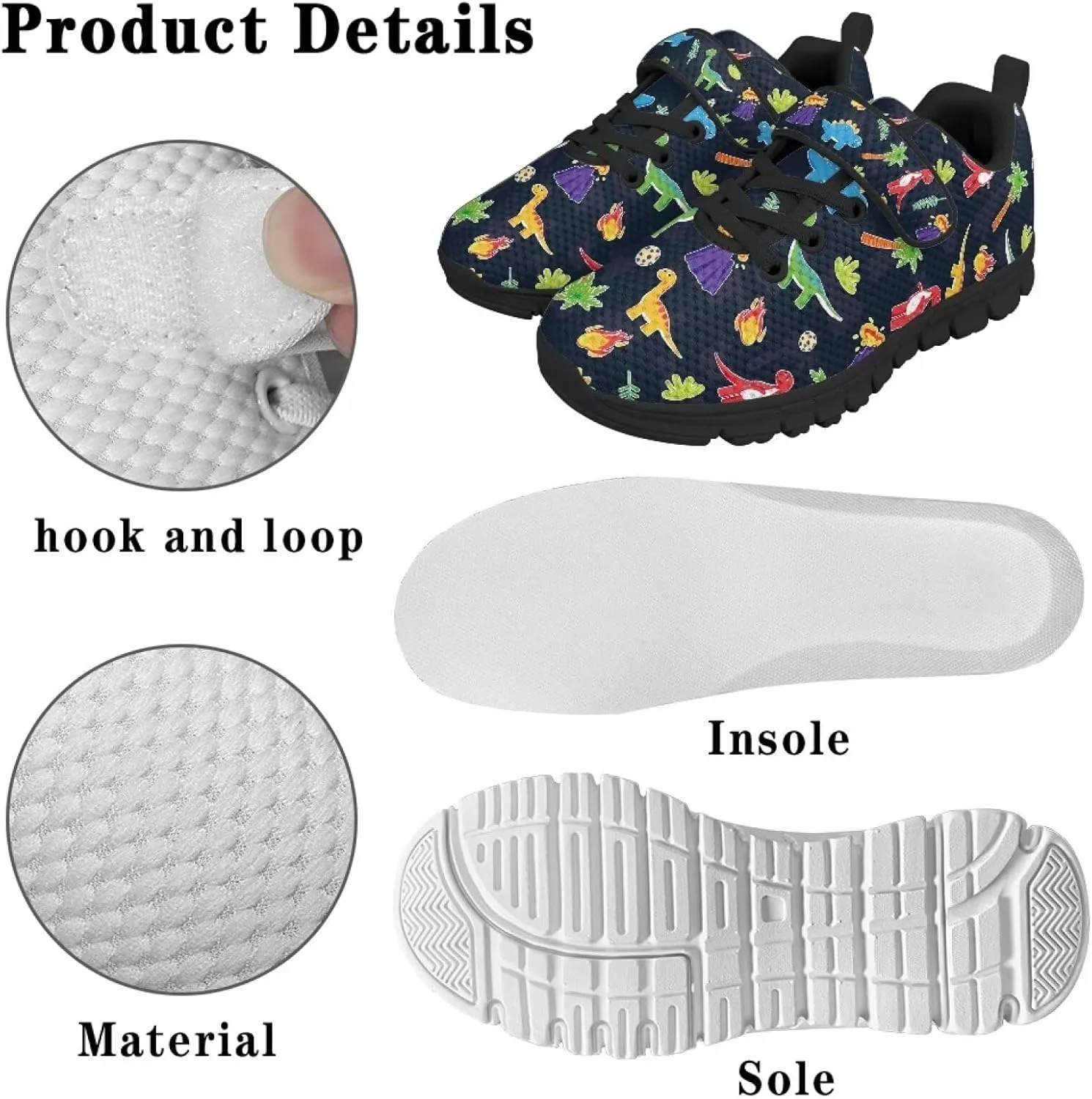 Kids Slip On Sneakers for Boys Lightweight Soft Athletic Tennis Shoes