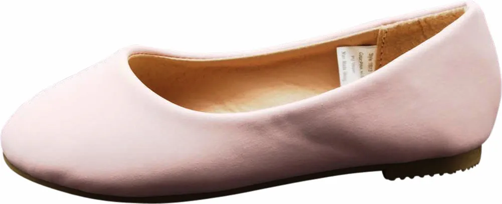 Norty Toddler Girl Fashion Ballerina Ballet Slip-on Flat Shoe - Runs One Size Small