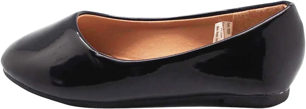 Norty Toddler Girl Fashion Ballerina Ballet Slip-on Flat Shoe - Runs One Size Small