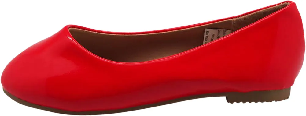 Norty Toddler Girl Fashion Ballerina Ballet Slip-on Flat Shoe - Runs One Size Small