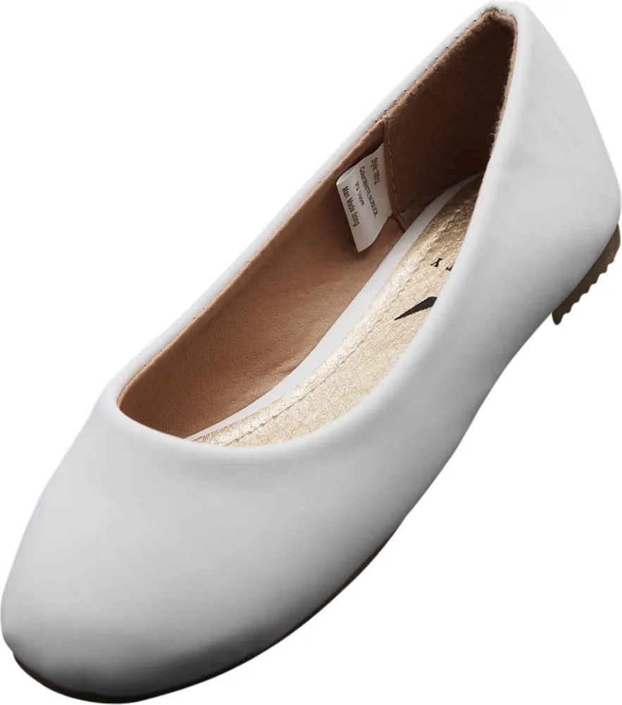 Norty Toddler Girl Fashion Ballerina Ballet Slip-on Flat Shoe - Runs One Size Small