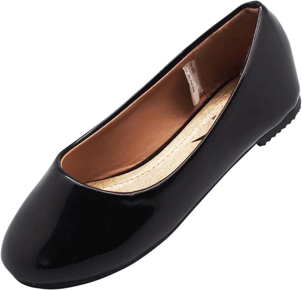 Norty Toddler Girl Fashion Ballerina Ballet Slip-on Flat Shoe - Runs One Size Small