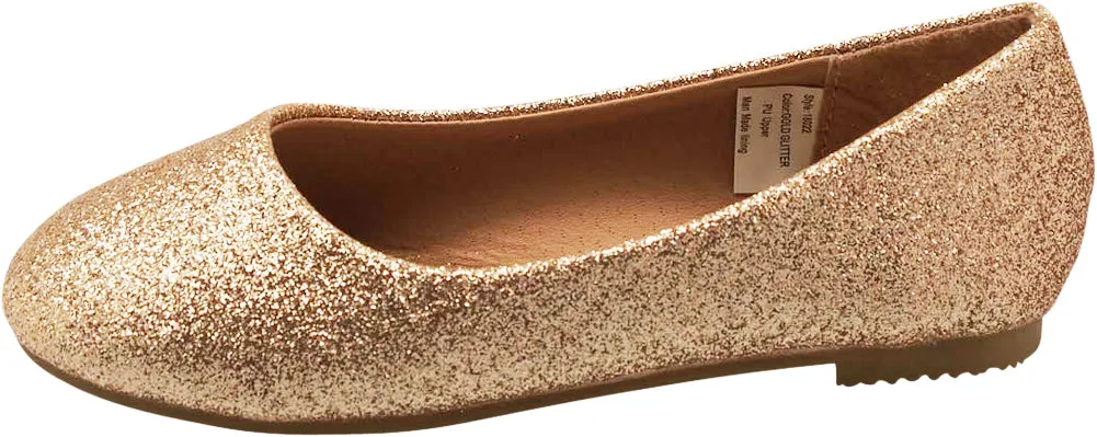 Norty Toddler Girl Fashion Ballerina Ballet Slip-on Flat Shoe - Runs One Size Small