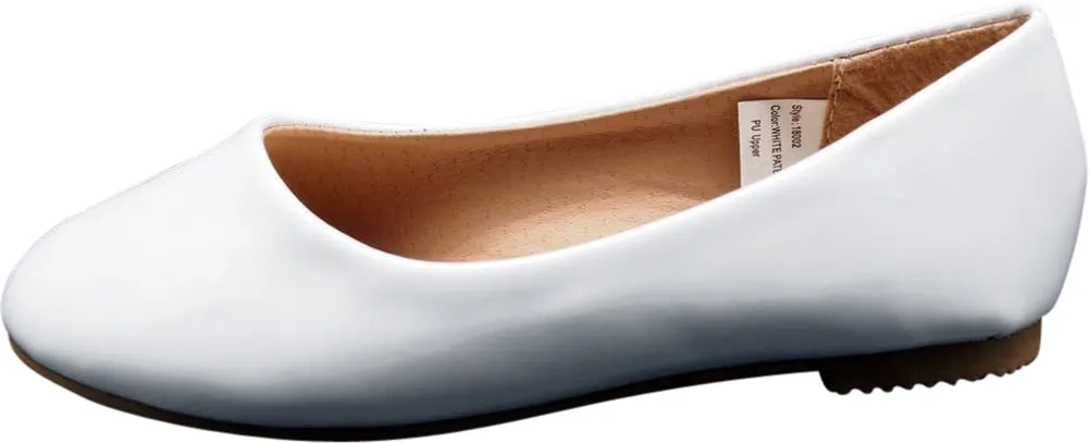 Norty Toddler Girl Fashion Ballerina Ballet Slip-on Flat Shoe - Runs One Size Small