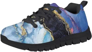 Pinupub 2023 Novelty Sports Shoes for Boys Girls Colorful Print Breathable Soft Lace-up Sneakers