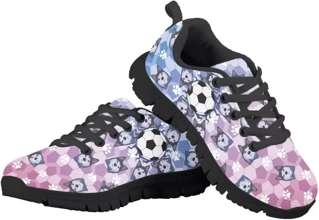 Pinupub Kids Casual Sports Shoes Colorful Print Comfort Breathable Slip On Sneakers for Boys Girls