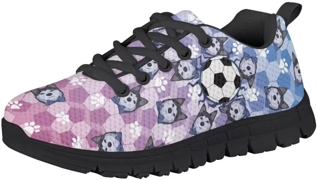 Pinupub Kids Casual Sports Shoes Colorful Print Comfort Breathable Slip On Sneakers for Boys Girls