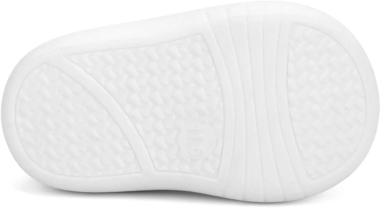 QIETION Baby First-Walking Shoes Trainers Toddler Infant Boys Girls Soft Sole Non Slip Cotton Canvas Mesh Breathable Lightweight TPR Material Slip-on Sneakers Outdoor