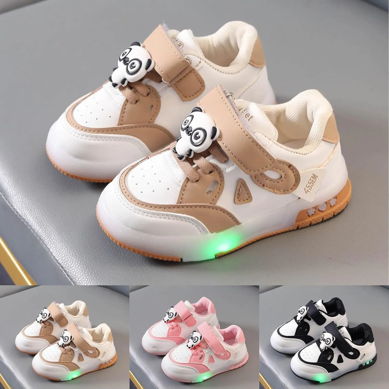 Sneakers for Girls Fashion LED Sneakers Kids Youth LED Shoes Low-Top Light Up Shoes for Girls Boys USB Charging Shoes Child