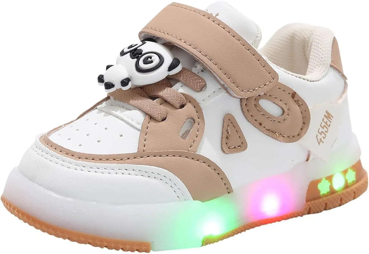 Sneakers for Girls Fashion LED Sneakers Kids Youth LED Shoes Low-Top Light Up Shoes for Girls Boys USB Charging Shoes Child