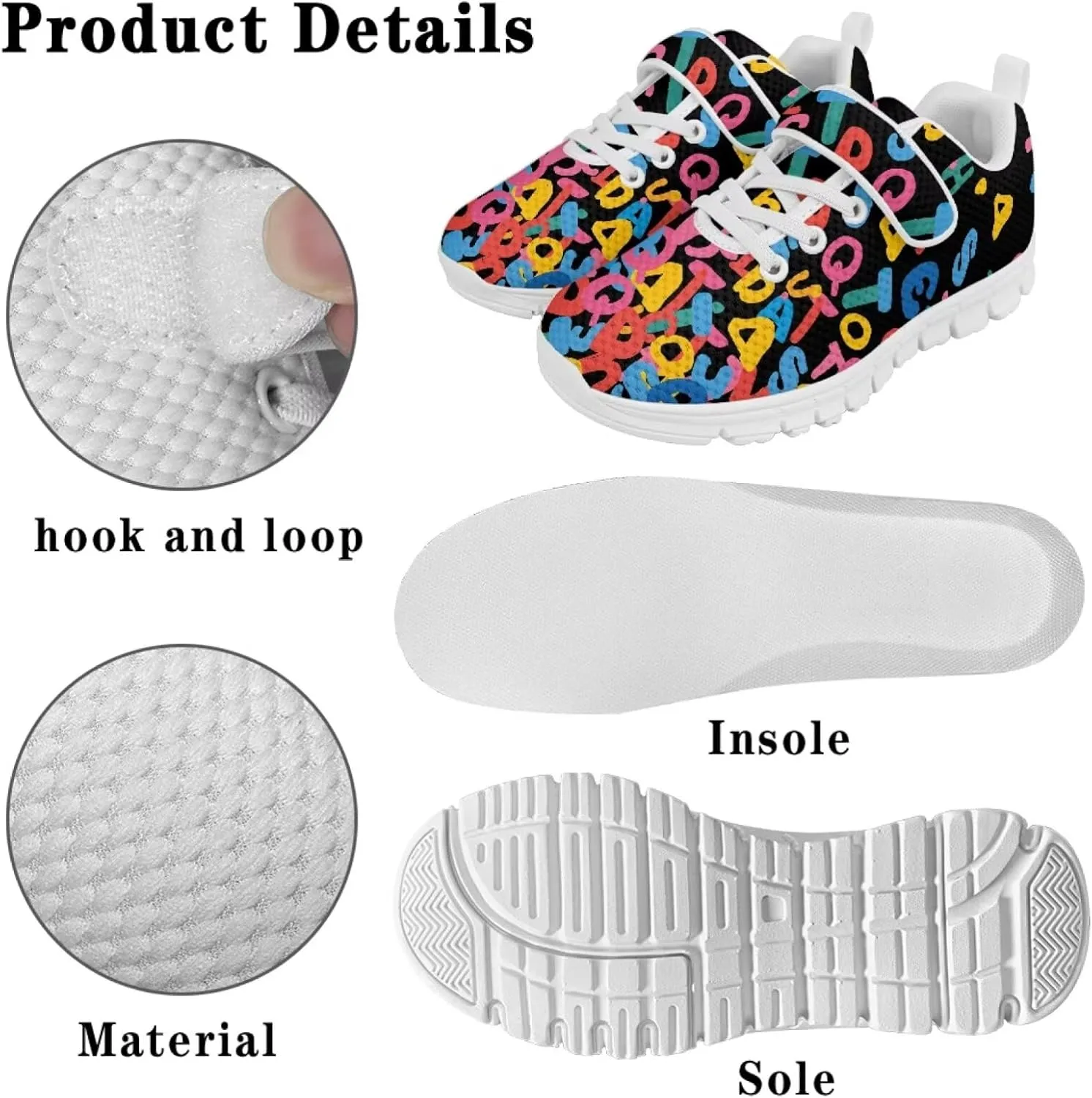SYtrade Sneaker for Girls School Single Buckle Sports Gym Shoes White Sole