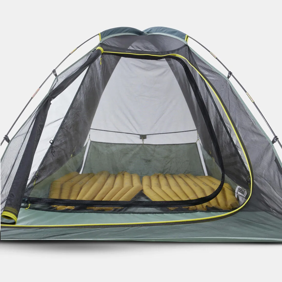 Tienda de campaña de trekking tropical 2 personas con mosquitera Forclaz