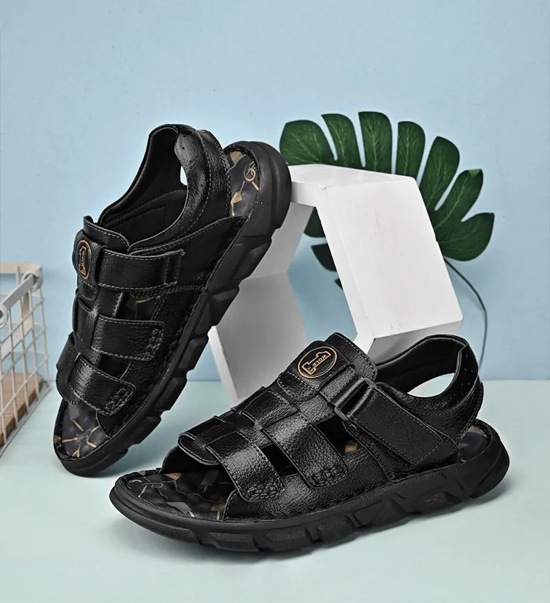 Vintage Men's Sandals With Soft Bottom / Outdoor Trekking Footwear - SF1340