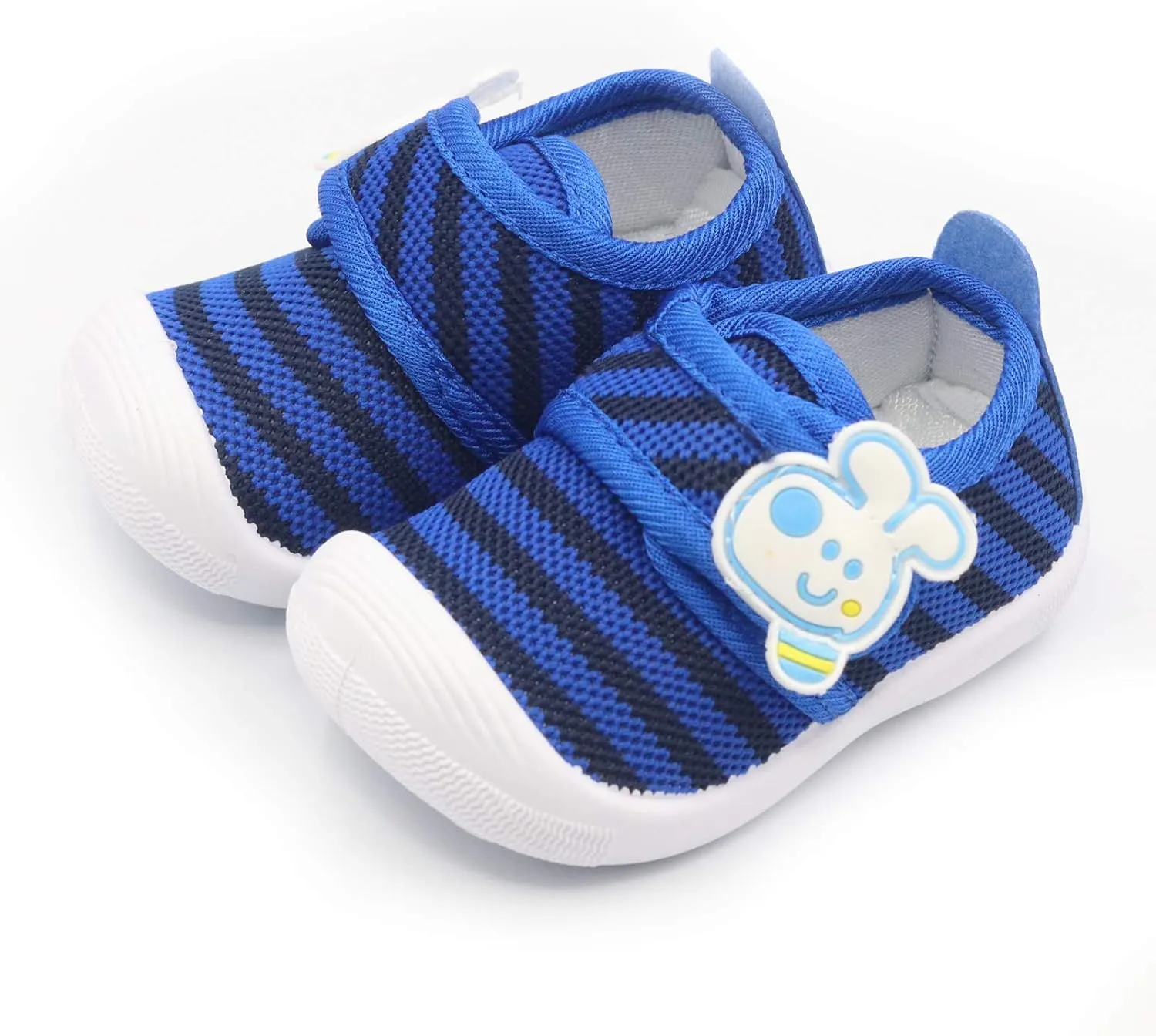 WILLFUN Toddler Squeaky Shoes Baby Boy Girl First-Walking Sneakers Infant Soft Sole Little Kid Trainers for 0-3-Year-old First Walkers