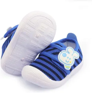 WILLFUN Toddler Squeaky Shoes Baby Boy Girl First-Walking Sneakers Infant Soft Sole Little Kid Trainers for 0-3-Year-old First Walkers