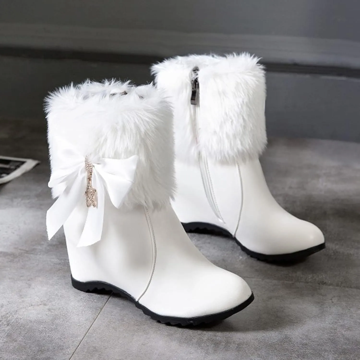 Women Snow Boots Waterproof Snow Boots Insulated Sneaker Boots Platform Trekking Snow Boots Teens Winter Boots