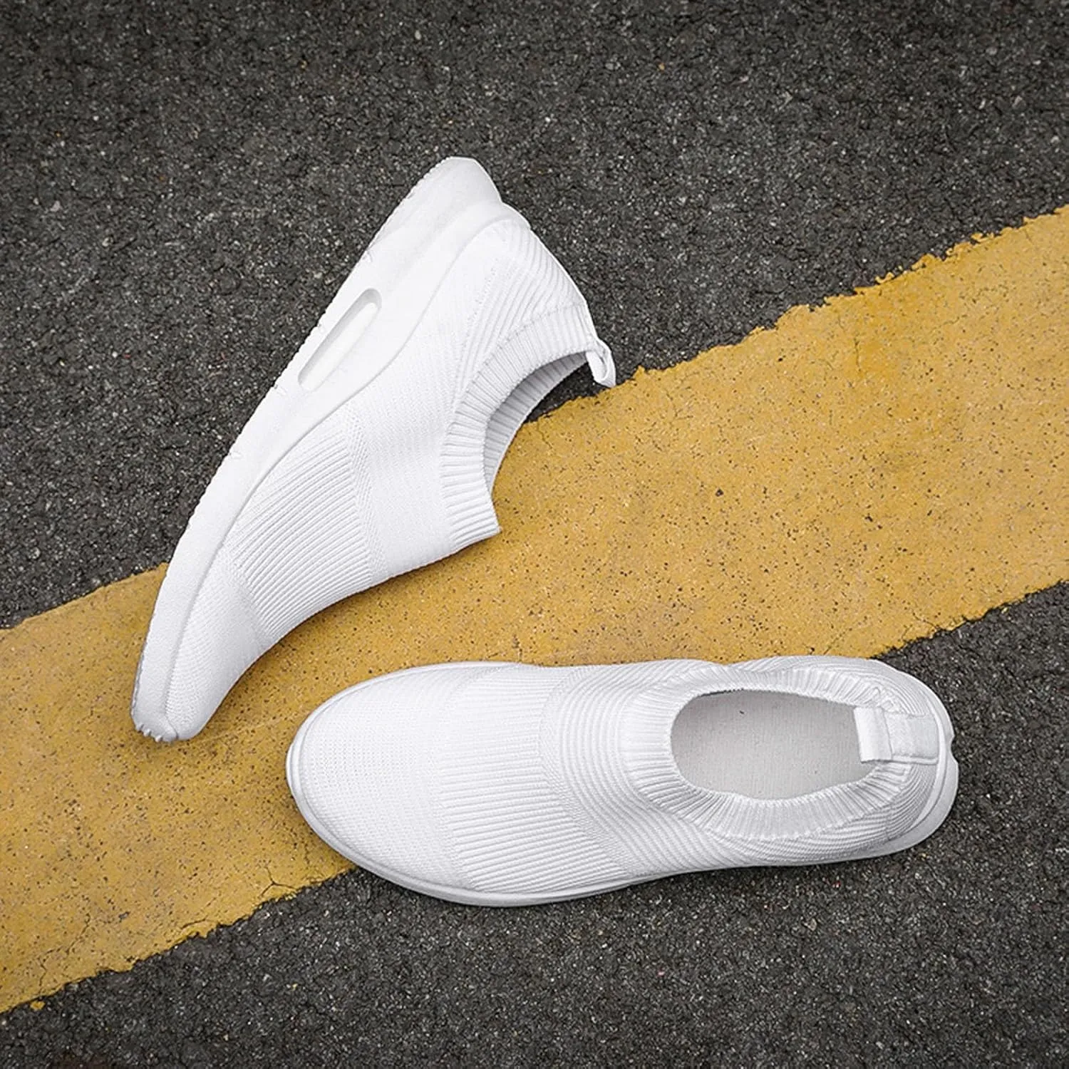 Women's Fashion Sneakers Casual Canvas Low-Top Slip Ons Wide Width Tennis Shoes for Women Dressy Loafers Women Shoes Safety Sneakers for Men